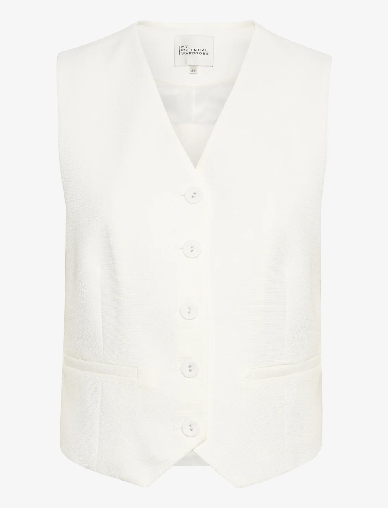 My Essential Wardrobe - CarlaMW Vest - waistcoasts - bright white - 1
