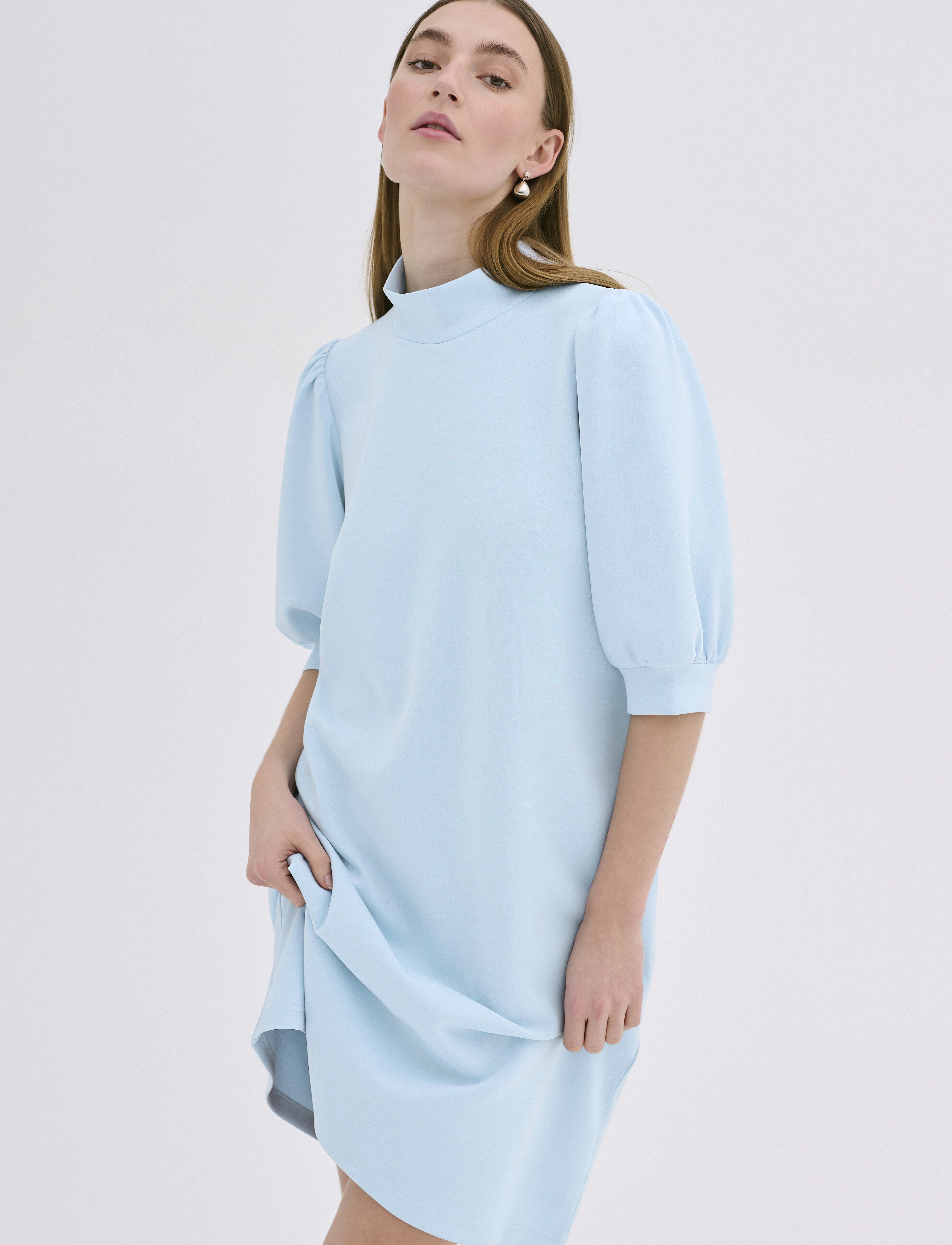 My Essential Wardrobe ElleMW Puff Dress - Sweatshirtkjoler - CASHMERE BLUE / blue