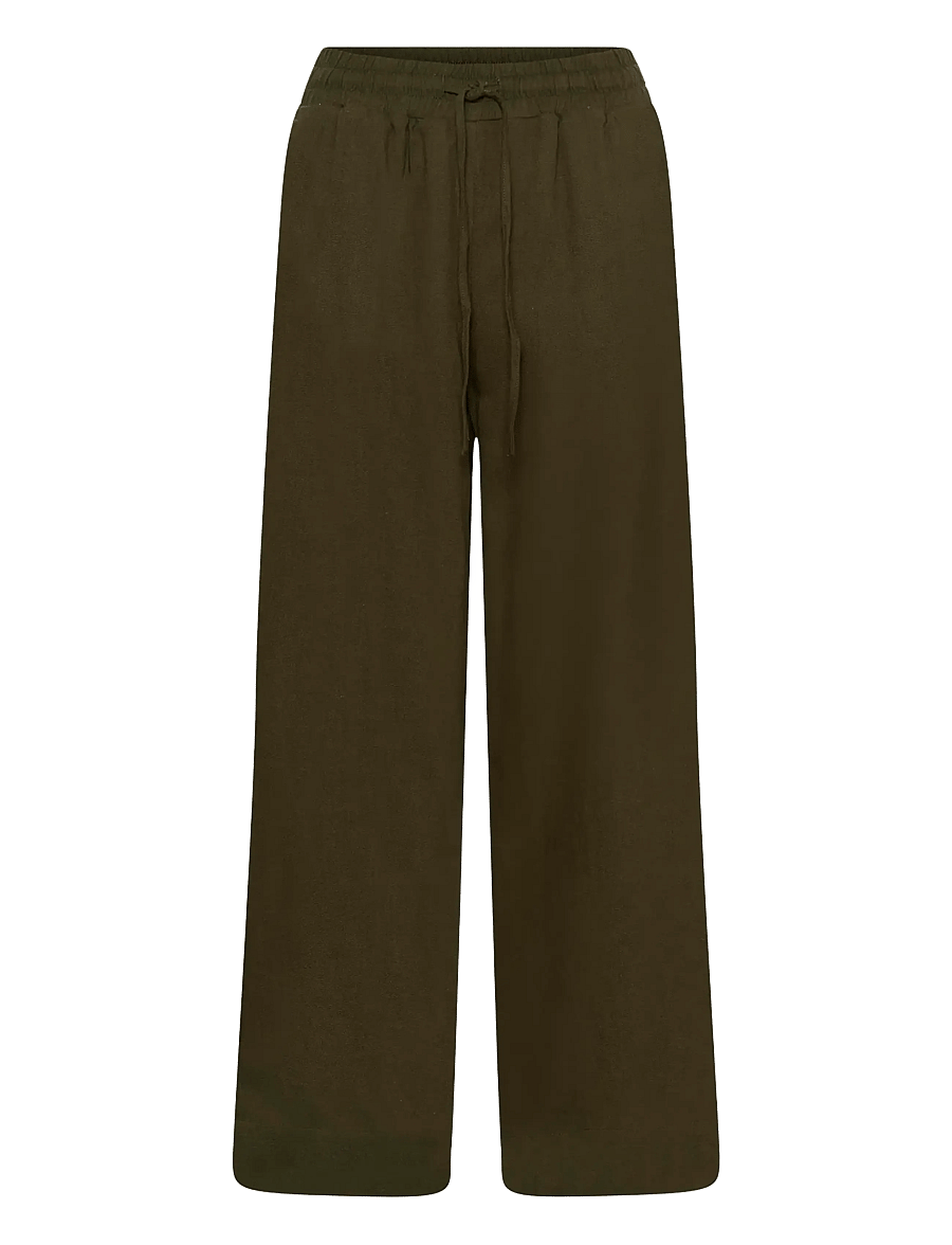 My Essential Wardrobe - DiasMW Pant - hosen mit weitem bein - forest night - 1