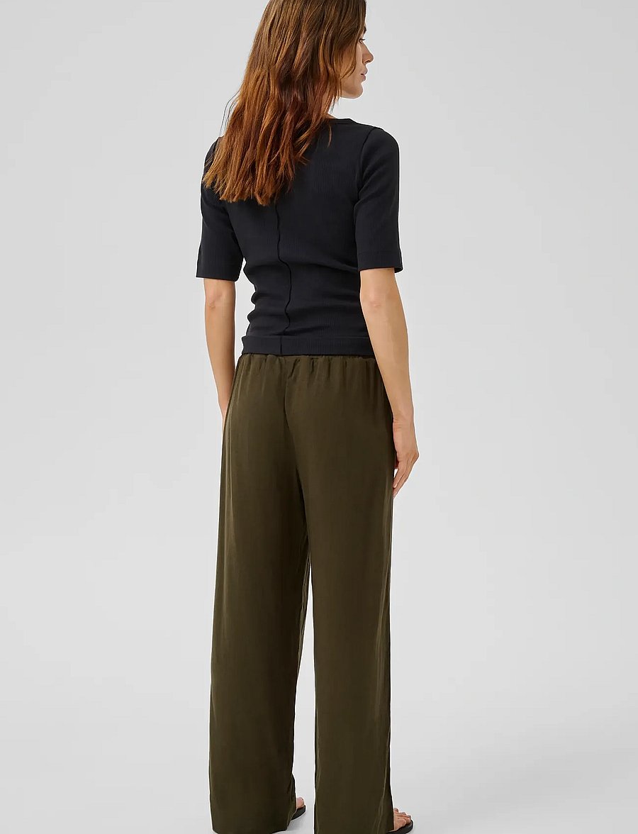 My Essential Wardrobe - DiasMW Pant - hosen mit weitem bein - forest night - 4