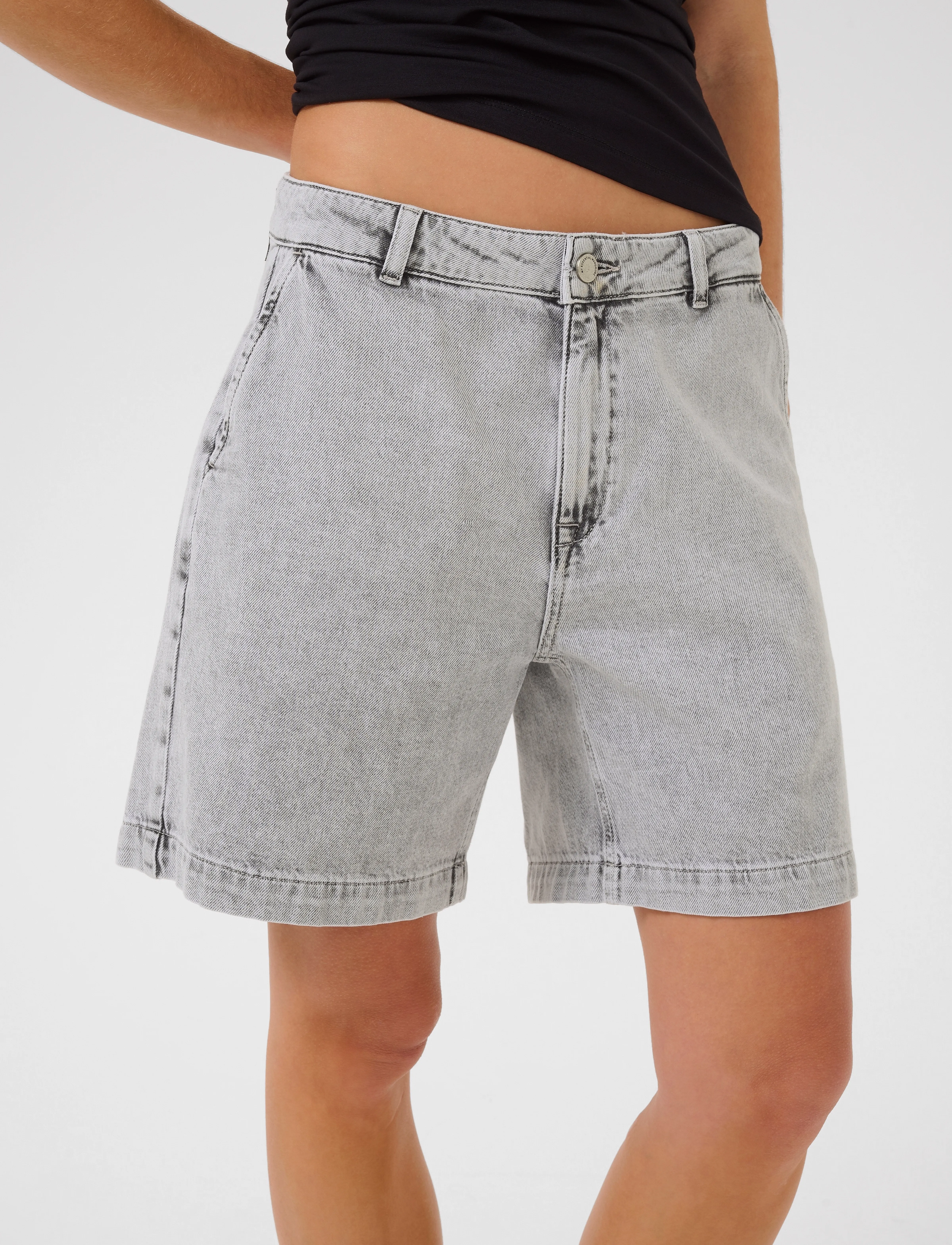 My Essential Wardrobe - MaloMW 143 Shorts - light grey wash - 5