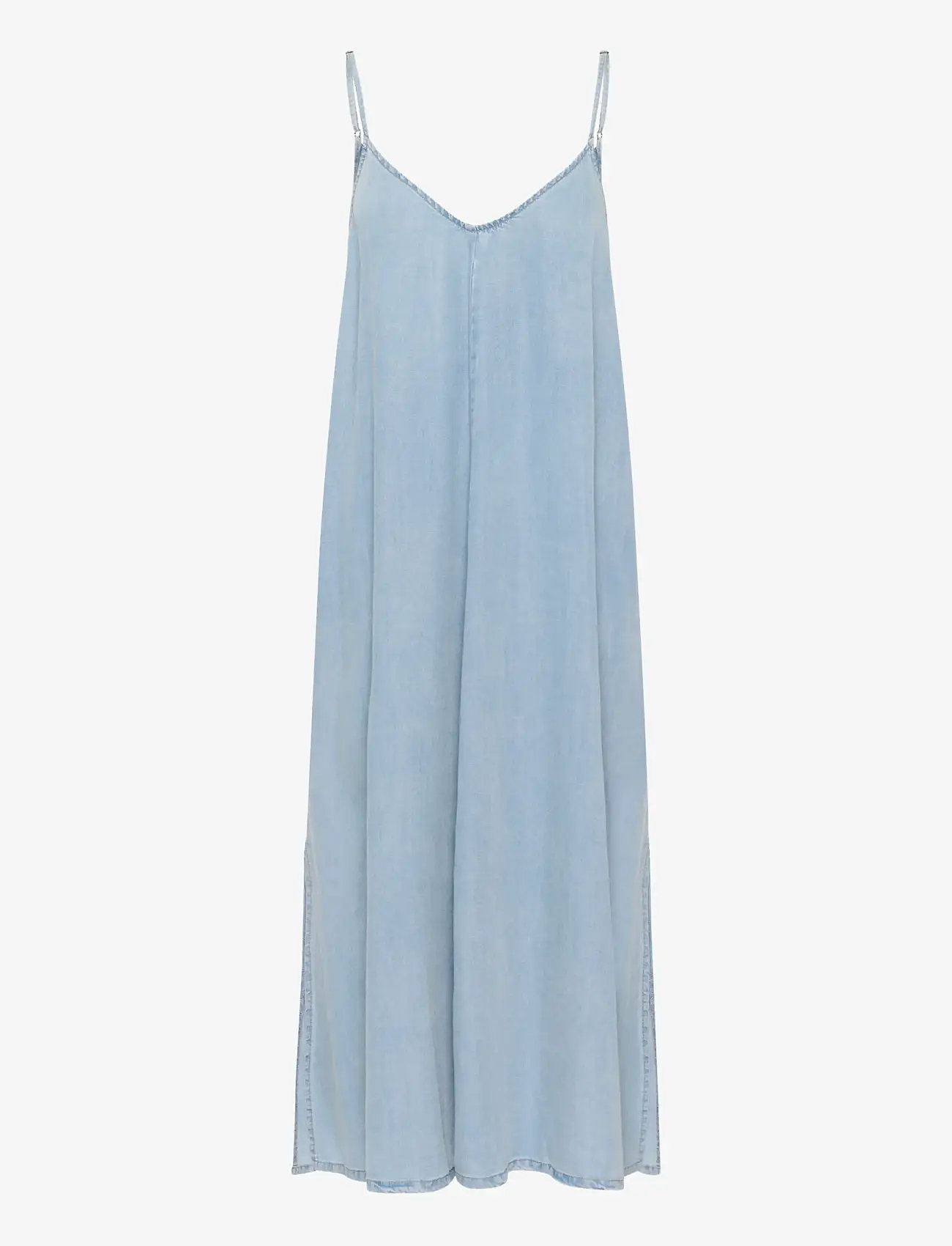 My Essential Wardrobe - NellyMW Strap Dress - maxi kjoler - light blue wash - 1