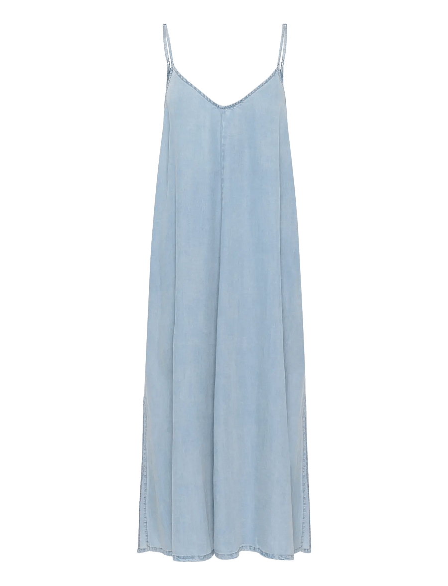My Essential Wardrobe - NellyMW Strap Dress - maxiklänningar - light blue wash - 1