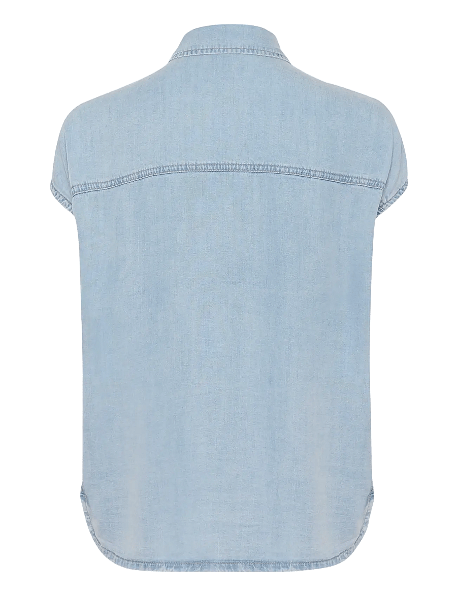 My Essential Wardrobe - NellyMW SS Shirt - jeanshemden - light blue wash - 2