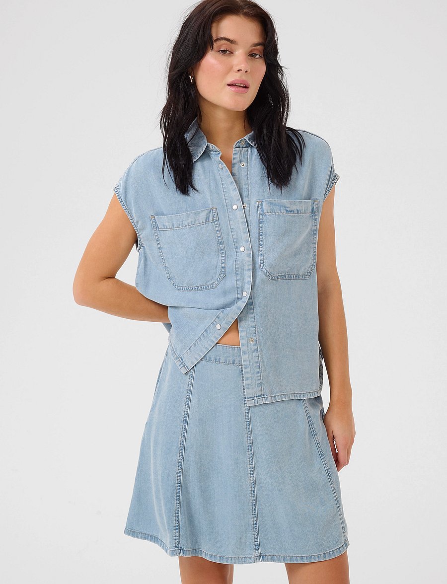 My Essential Wardrobe - NellyMW SS Shirt - jeanshemden - light blue wash - 0