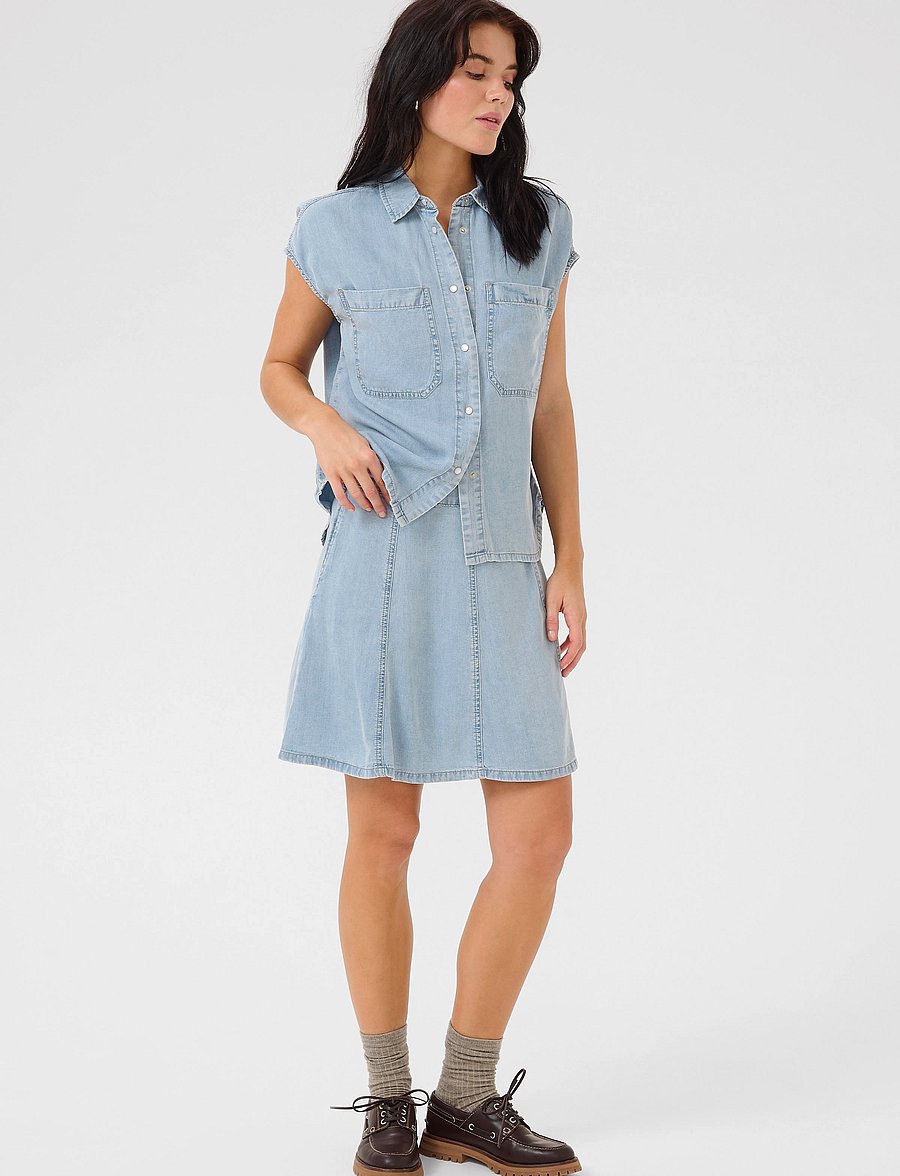 My Essential Wardrobe - NellyMW SS Shirt - jeanshemden - light blue wash - 3