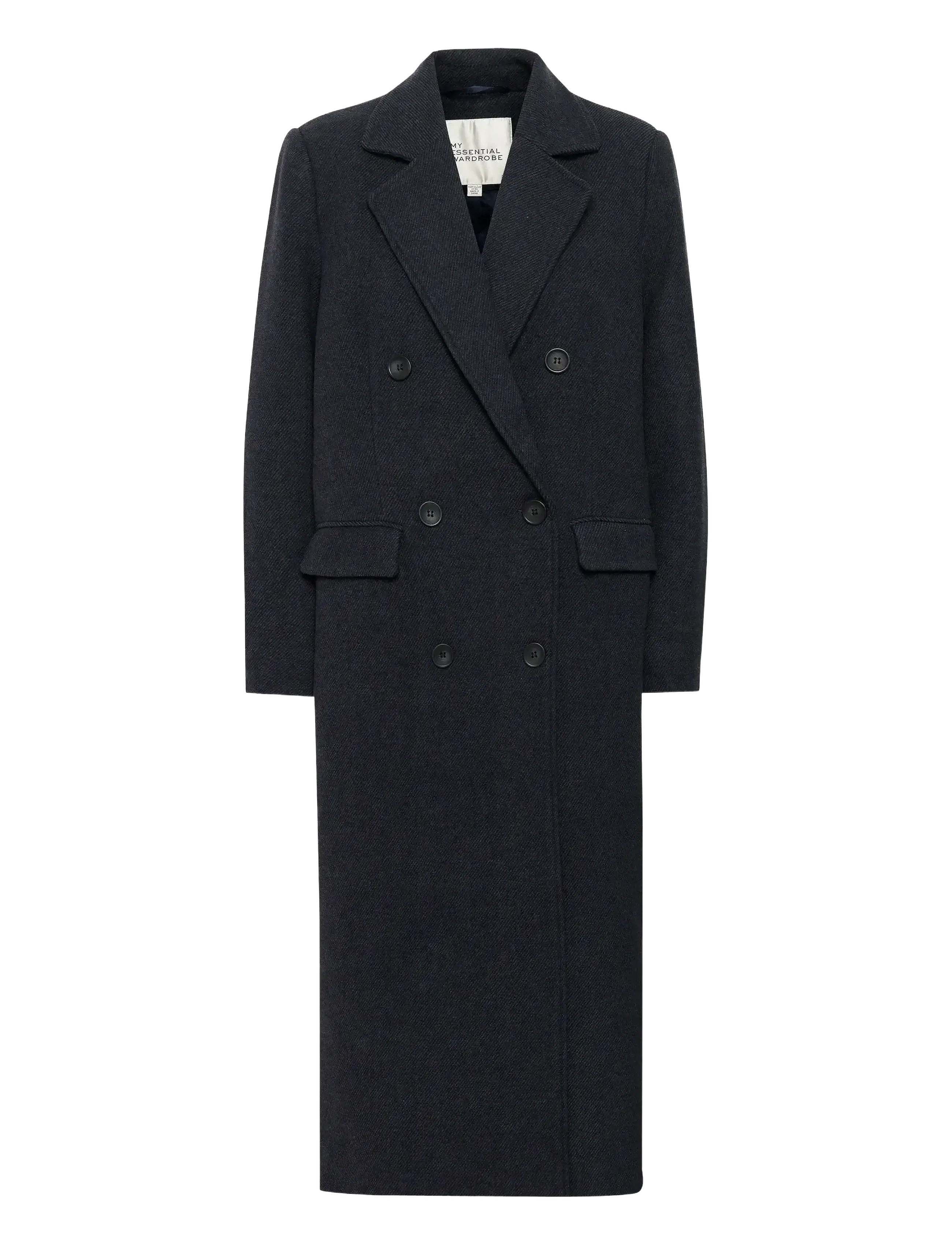 My Essential Wardrobe FrannieMW Coat - Mantlid - AFTER MIDNIGHT MELANGE / black