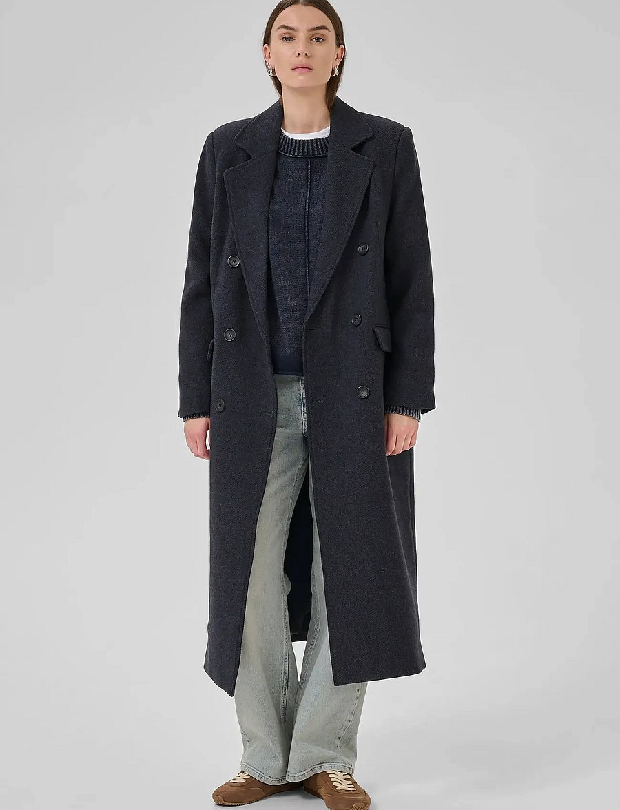 My Essential Wardrobe - FrannieMW Coat - winterjacken - after midnight melange - 3