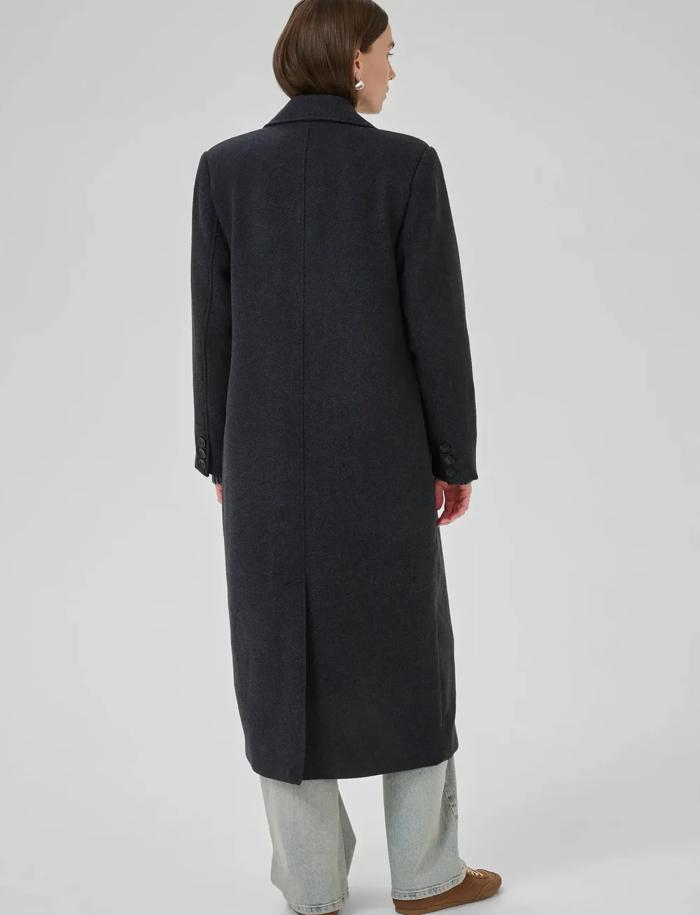 My Essential Wardrobe - FrannieMW Coat - uldfrakker - after midnight melange - 4