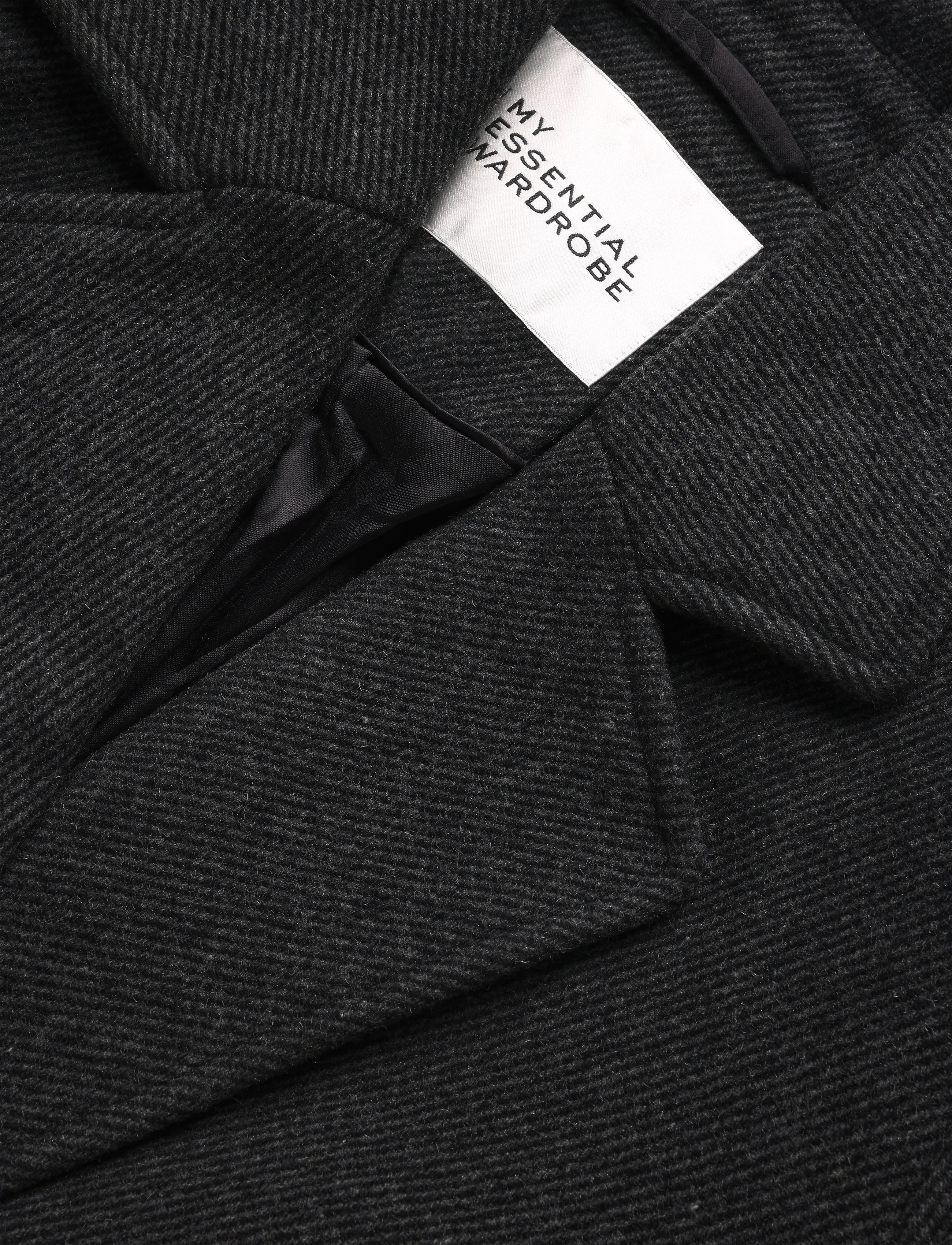 My Essential Wardrobe - FrannieMW Coat - vinterjakker - dark grey melange - 2
