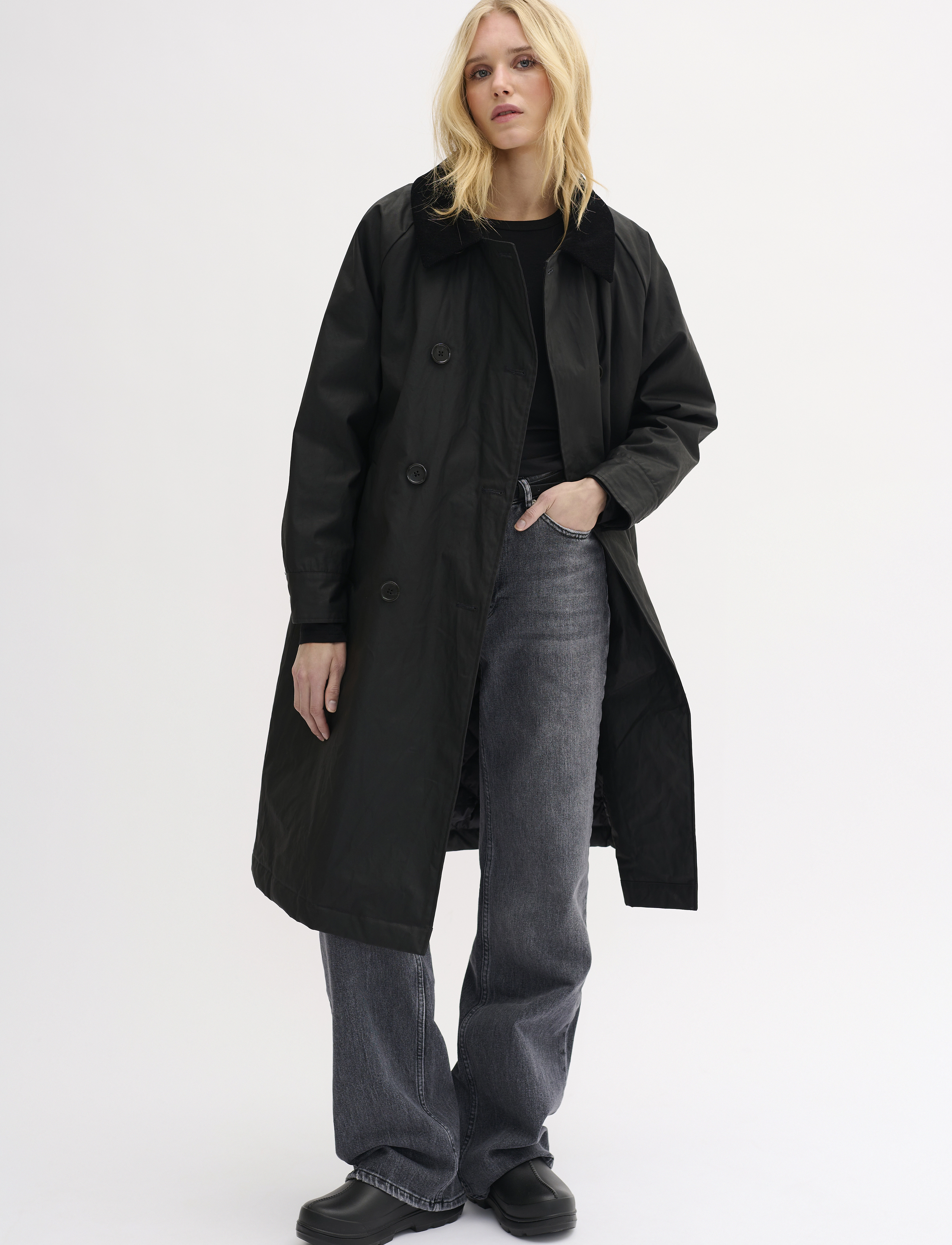 My Essential Wardrobe - GiannaMW Trenchcoat - frühlingsjacken - black - 5