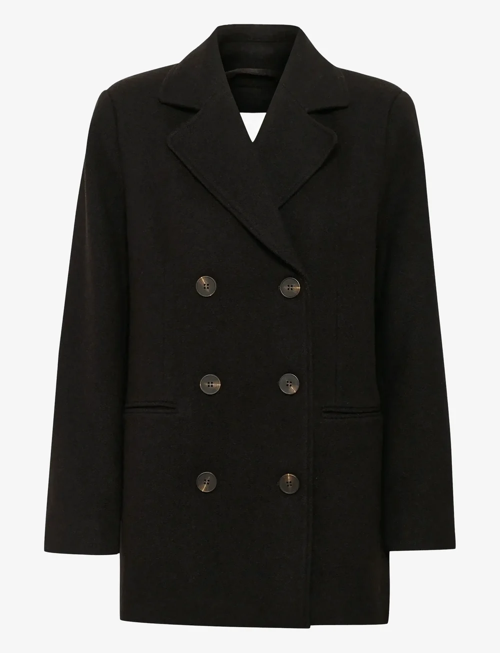 My Essential Wardrobe - FrannieMW Short Coat - ulljakker - espresso melange - 1