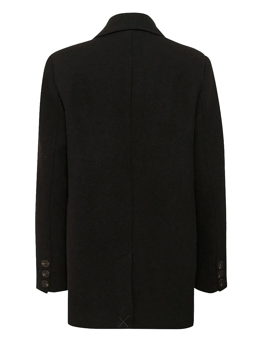 My Essential Wardrobe - FrannieMW Short Coat - uldjakker - espresso melange - 2
