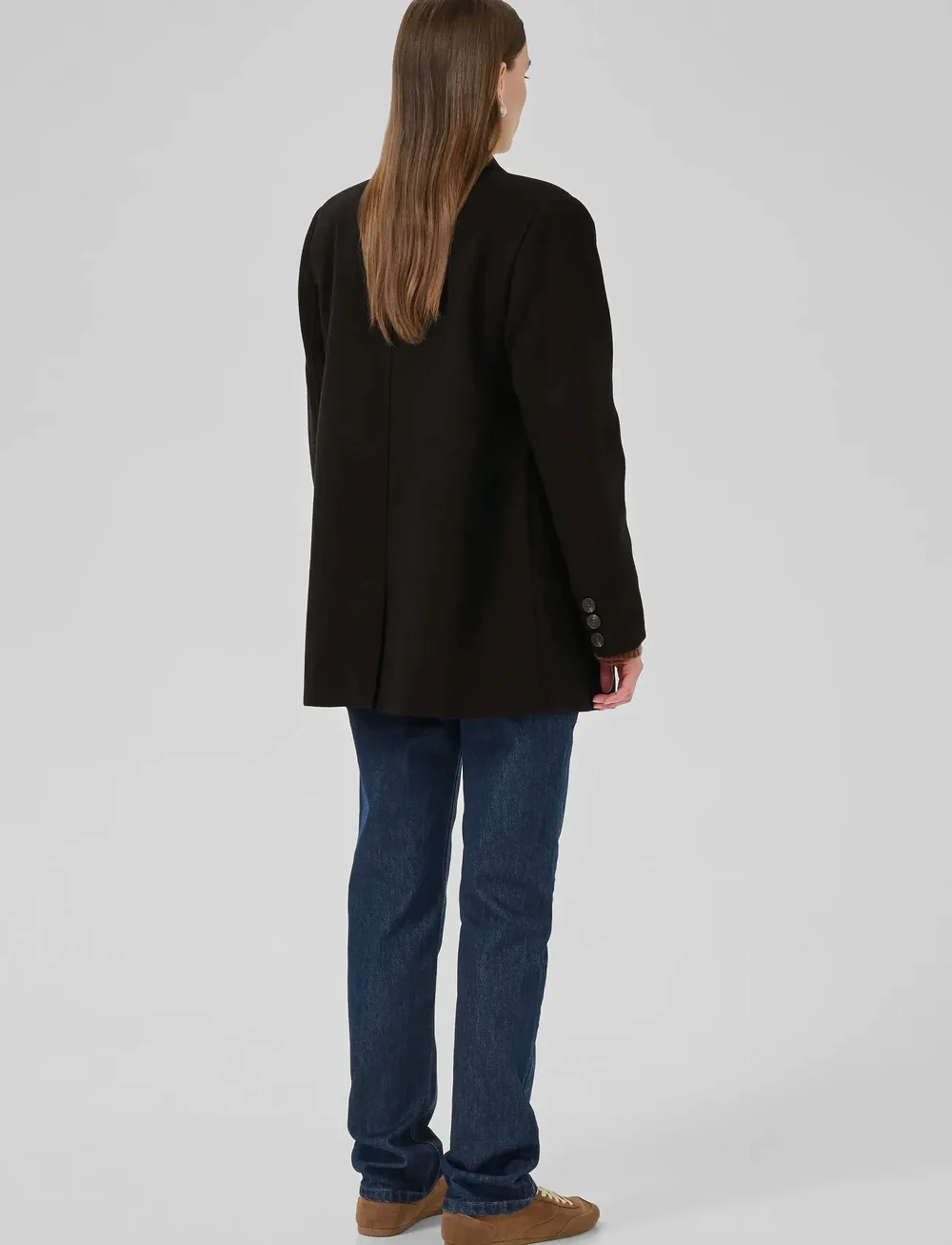 My Essential Wardrobe - FrannieMW Short Coat - ulljakker - espresso melange - 4