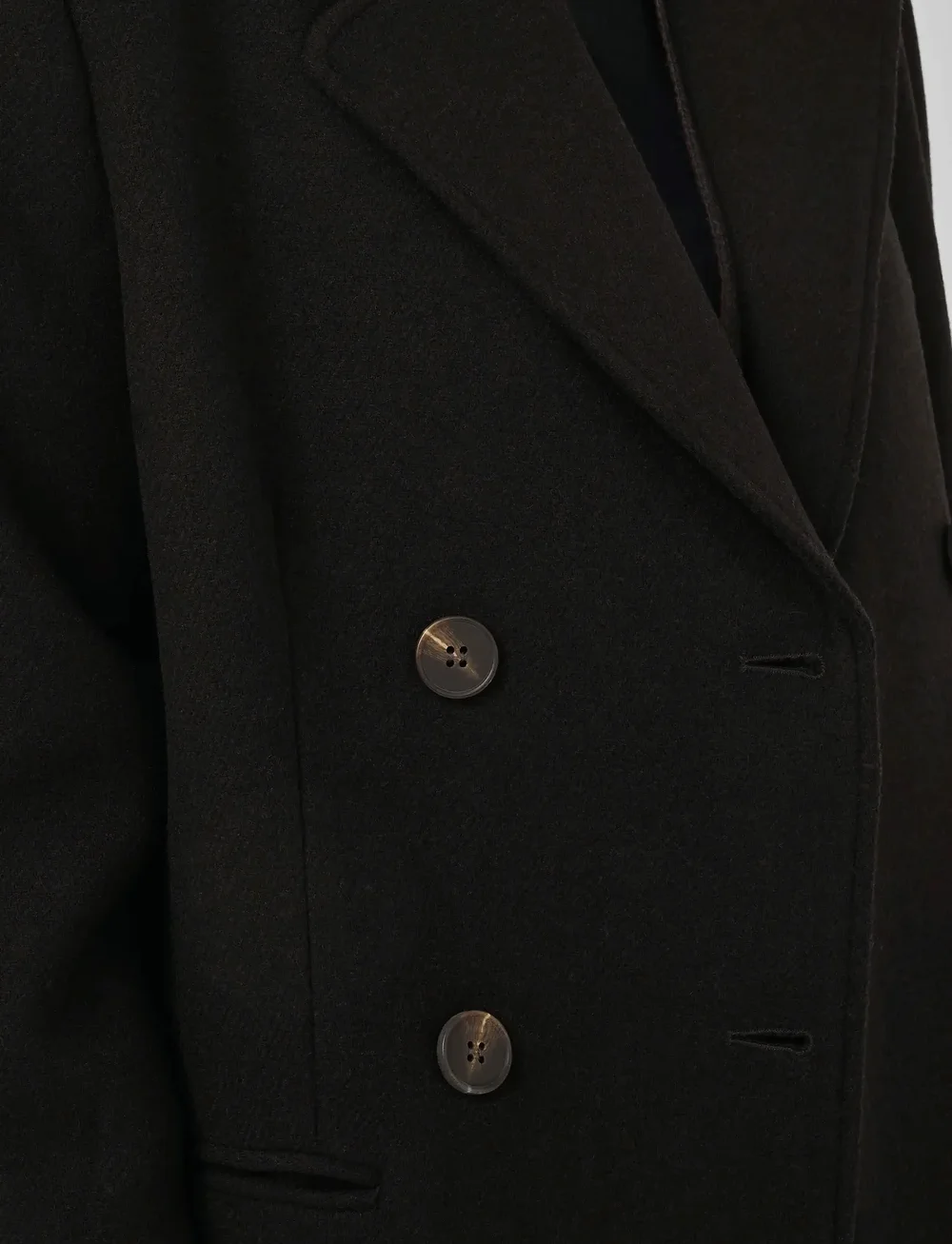 My Essential Wardrobe - FrannieMW Short Coat - ulljakker - espresso melange - 5