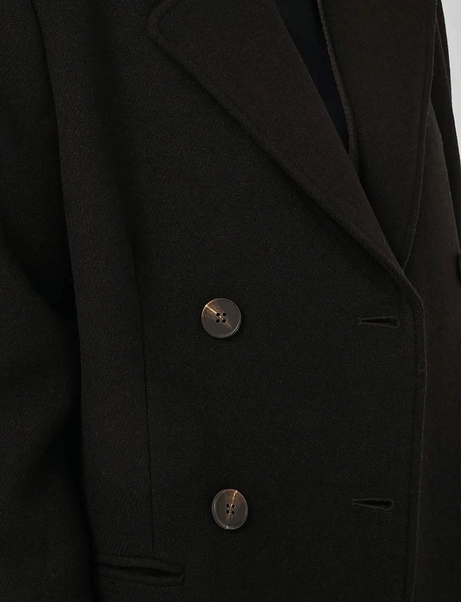 My Essential Wardrobe - FrannieMW Short Coat - wollen jassen - espresso melange - 5