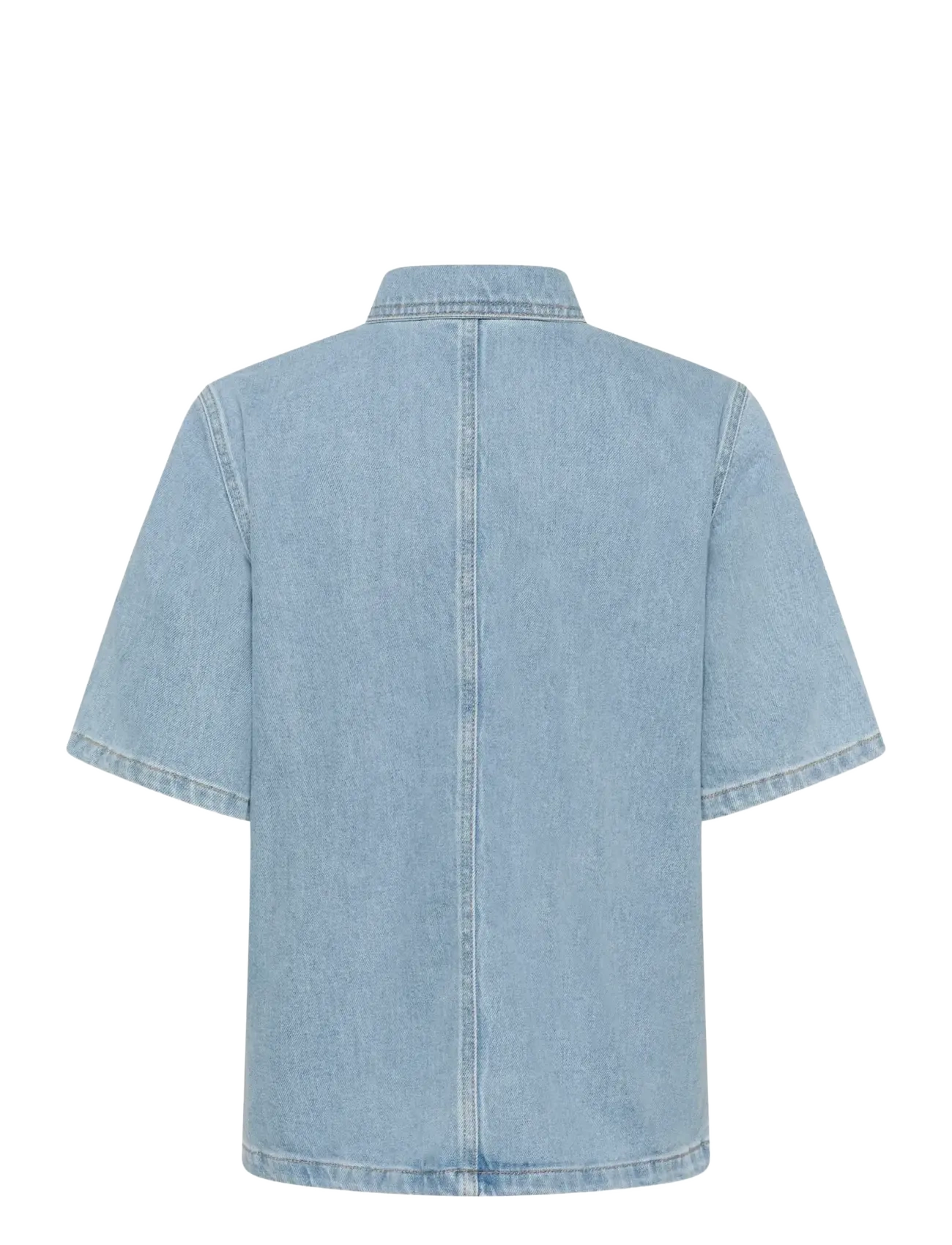 My Essential Wardrobe - AbinaMW 139 Boxy Blouse - džinsiniai marškiniai - light blue wash - 2