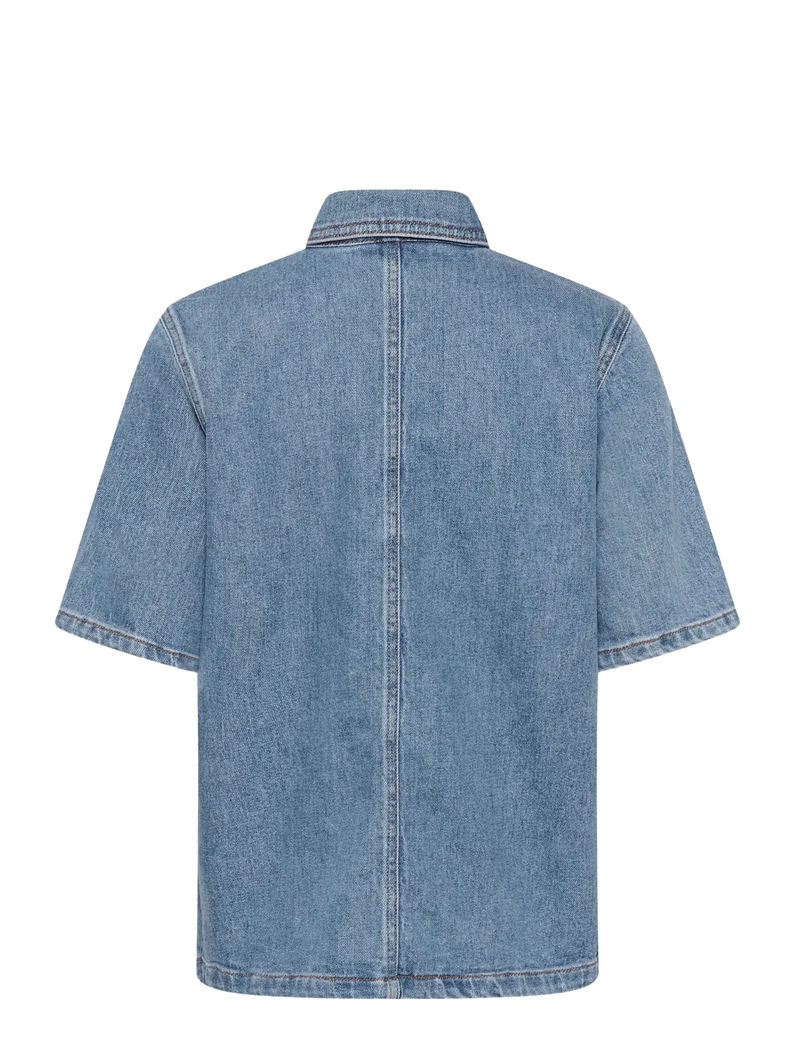 My Essential Wardrobe - AbinaMW 139 Boxy Blouse - jeanshemden - medium blue wash - 2