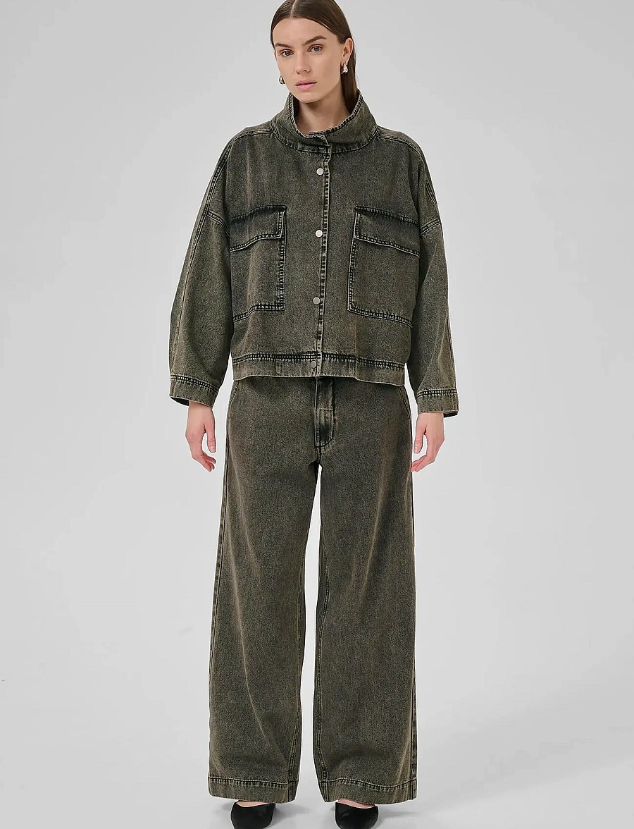My Essential Wardrobe - TessaMW 160 Jacket - denim jackets - medium grey dirty wash - 3
