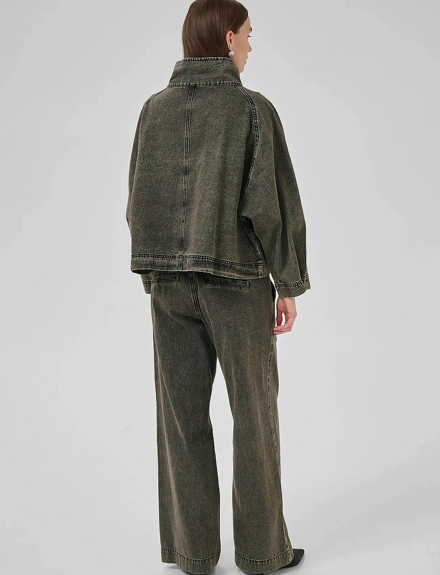 My Essential Wardrobe - TessaMW 160 Jacket - denim jackets - medium grey dirty wash - 4