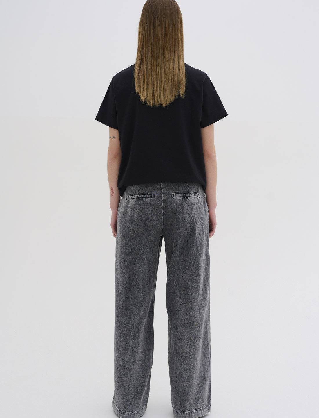 My Essential Wardrobe - MaloMW 143 Wide Pant - vida jeans - medium grey retro wash - 4