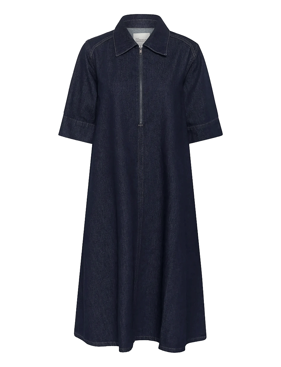 My Essential Wardrobe - MaloMW 143 Long Dress - jeanskleider - dark blue un-wash - 1