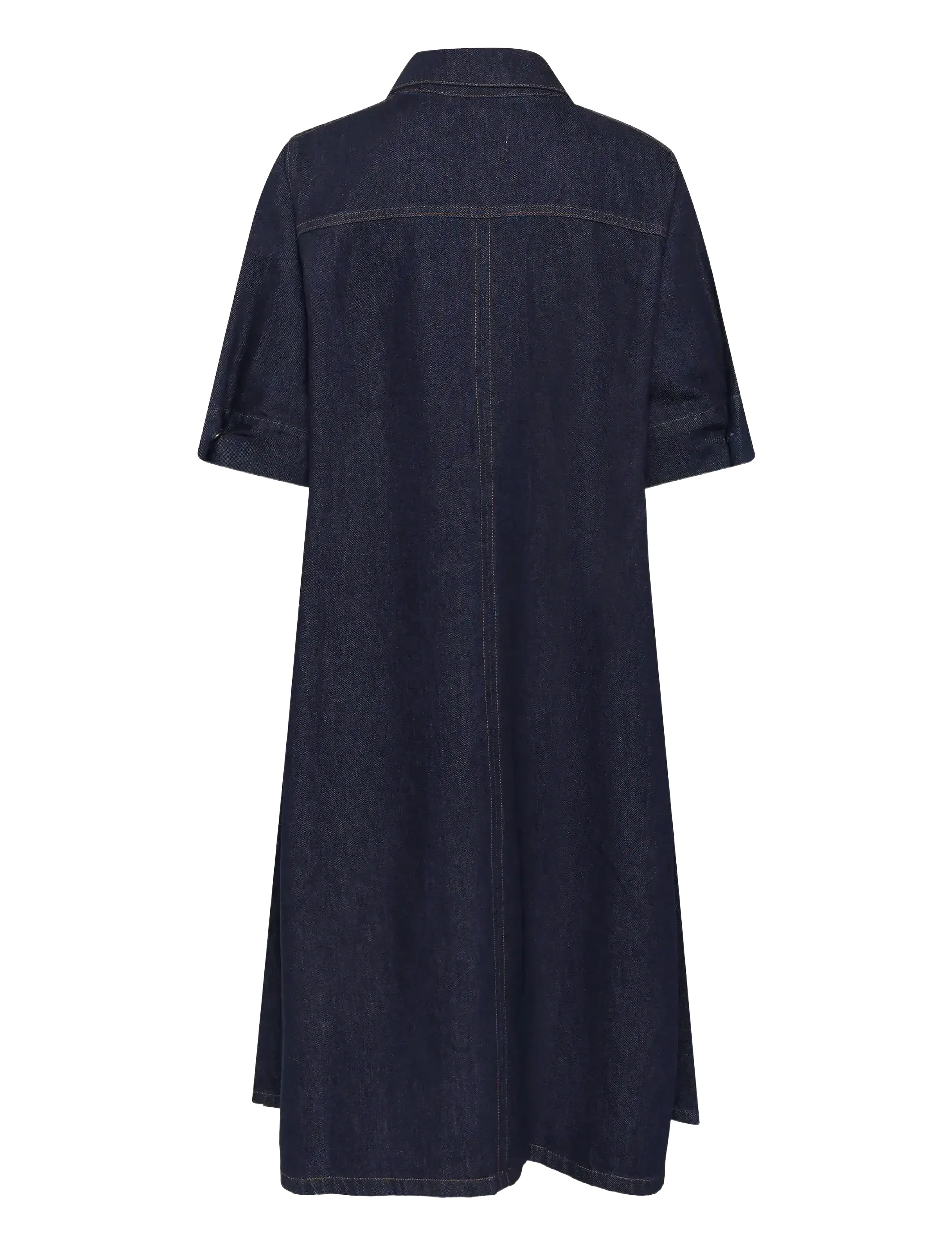 My Essential Wardrobe - MaloMW 143 Long Dress - denimkjoler - dark blue un-wash - 2