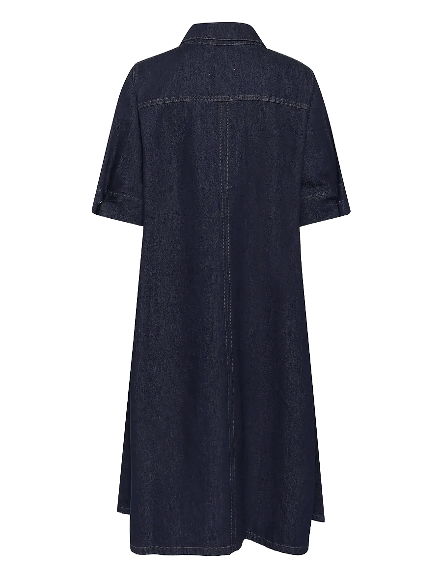 My Essential Wardrobe - MaloMW 143 Long Dress - jeanskleider - dark blue un-wash - 2