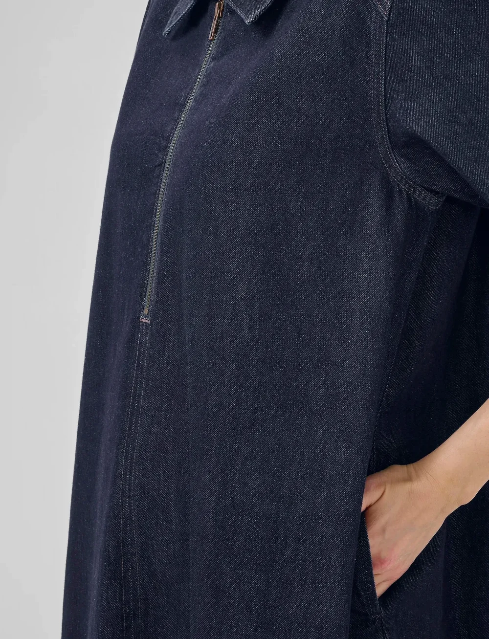 My Essential Wardrobe - MaloMW 143 Long Dress - jeansklänningar - dark blue un-wash - 5