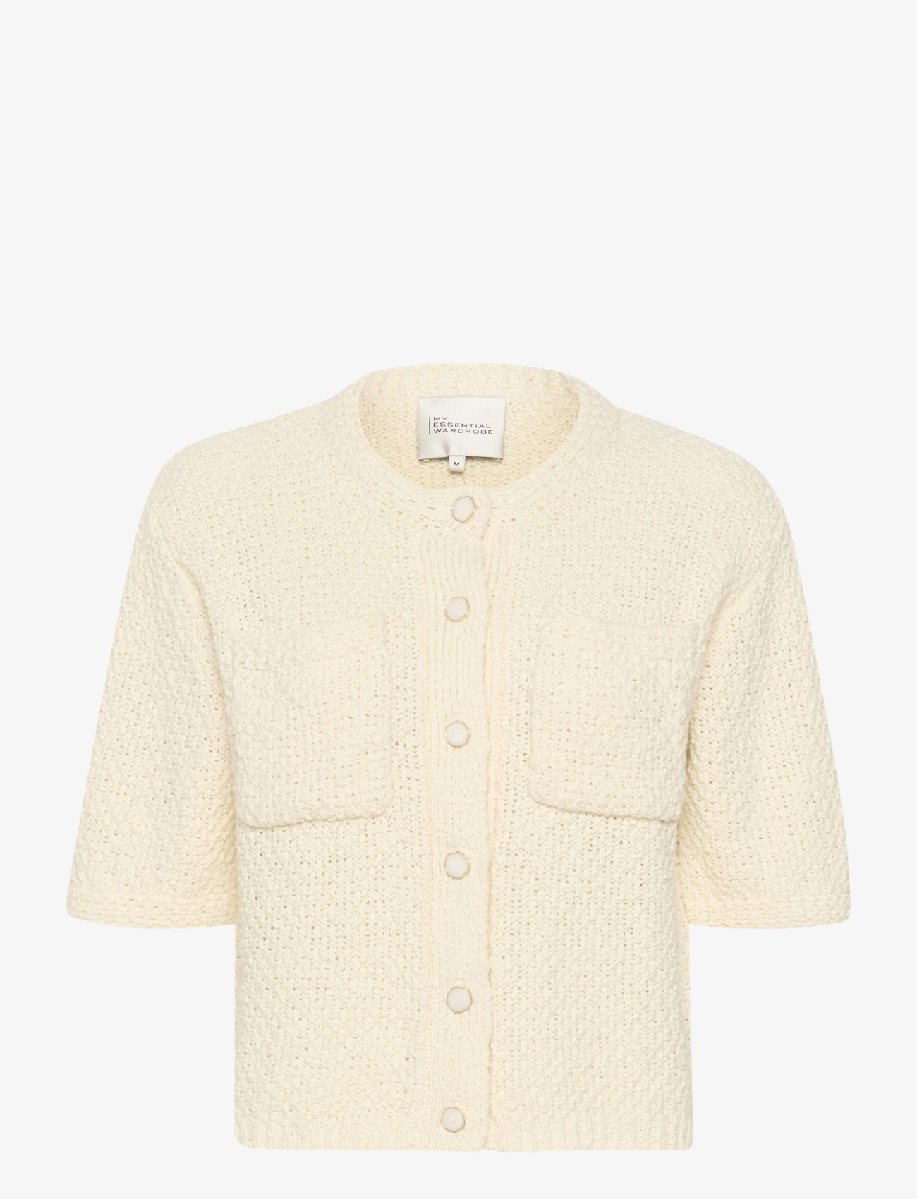 My Essential Wardrobe CarryMW Knit Cardigan - Cardigans - ANTIQUE WHITE / white