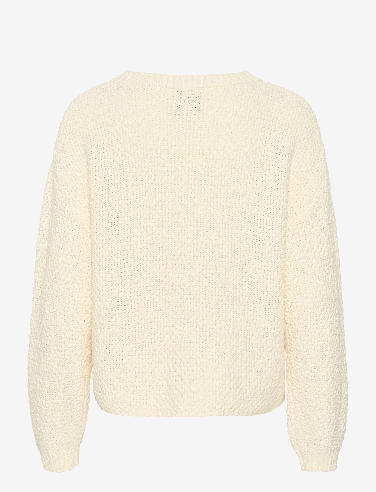 My Essential Wardrobe - CarryMW Knit Pullover - stickade tröjor - antique white - 2