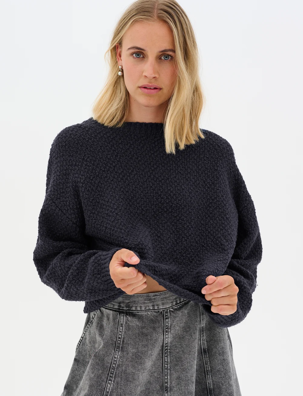 My Essential Wardrobe - CarryMW Knit Pullover - pullover - sky captain blue - 0