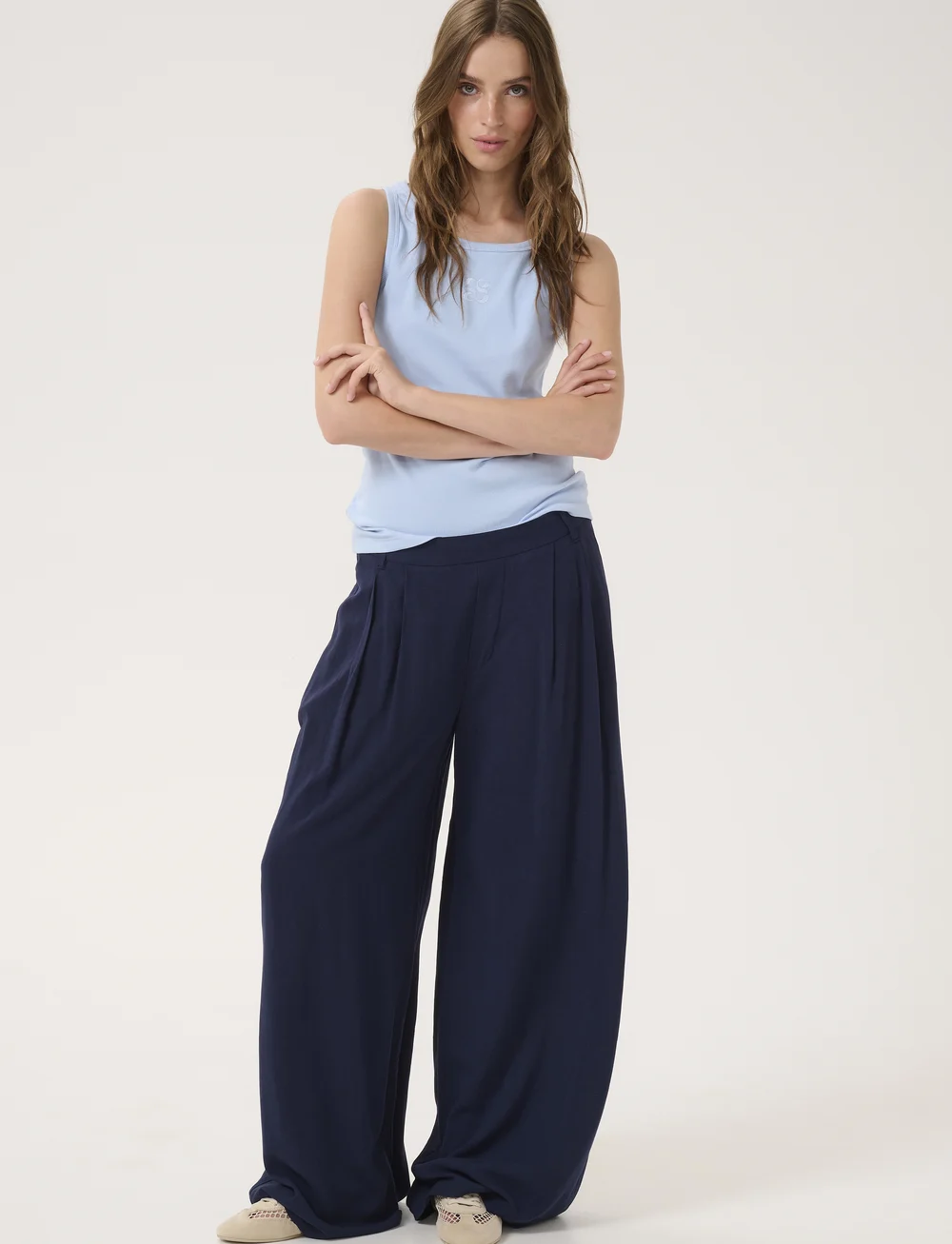 My Essential Wardrobe - MandyMW Top - linnen - kentucky blue - 3