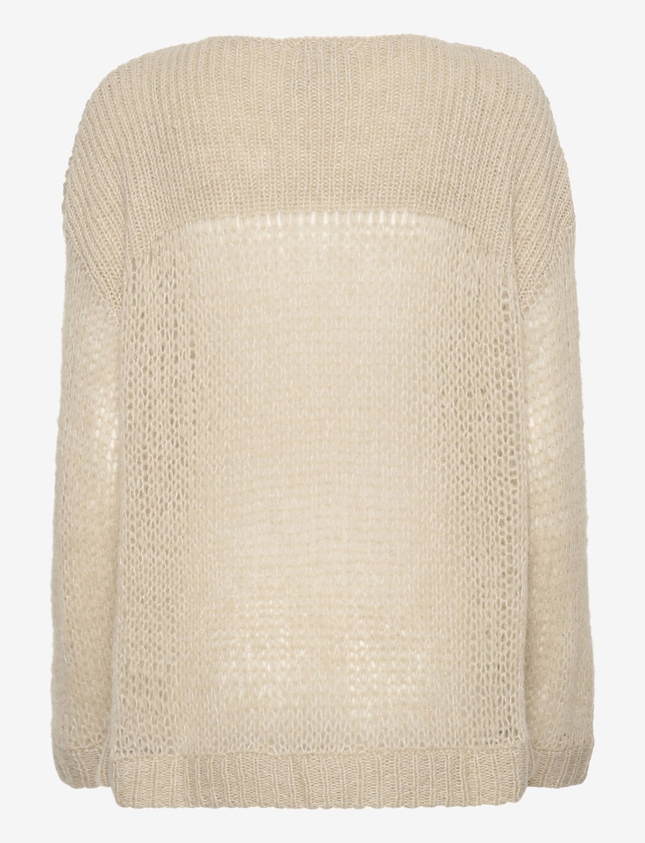 My Essential Wardrobe - LingoMW Knit Blouse - stickade tröjor - feather beige melange - 2