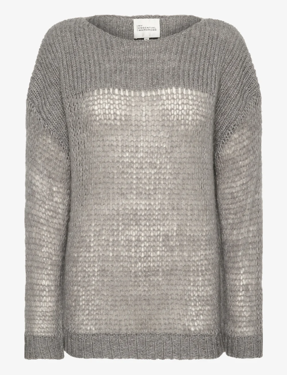 My Essential Wardrobe - LingoMW Knit Blouse - peysur - stormy grey melange - 1