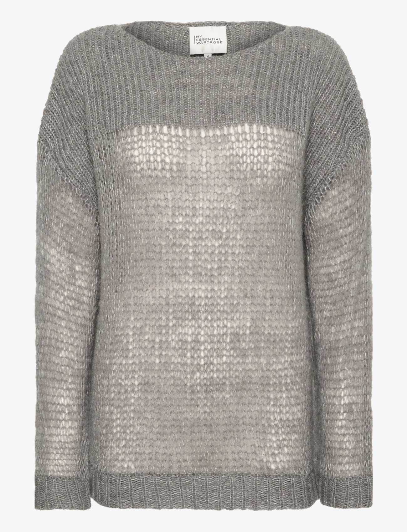 My Essential Wardrobe - LingoMW Knit Blouse - stormy grey melange - 1