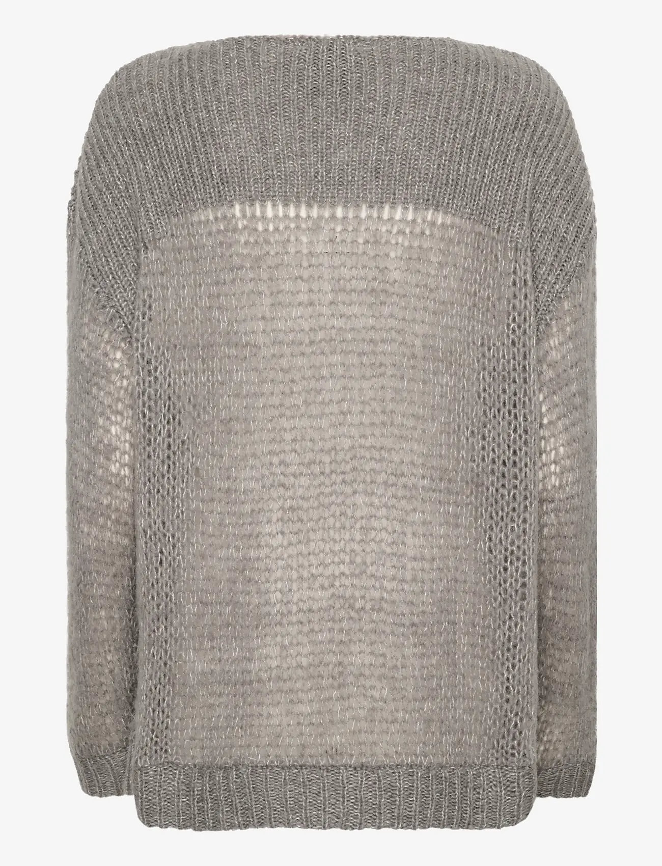 My Essential Wardrobe - LingoMW Knit Blouse - peysur - stormy grey melange - 2