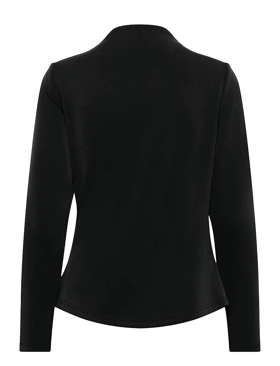 My Essential Wardrobe - HelleMW Blouse - blouses met lange mouwen - black - 2