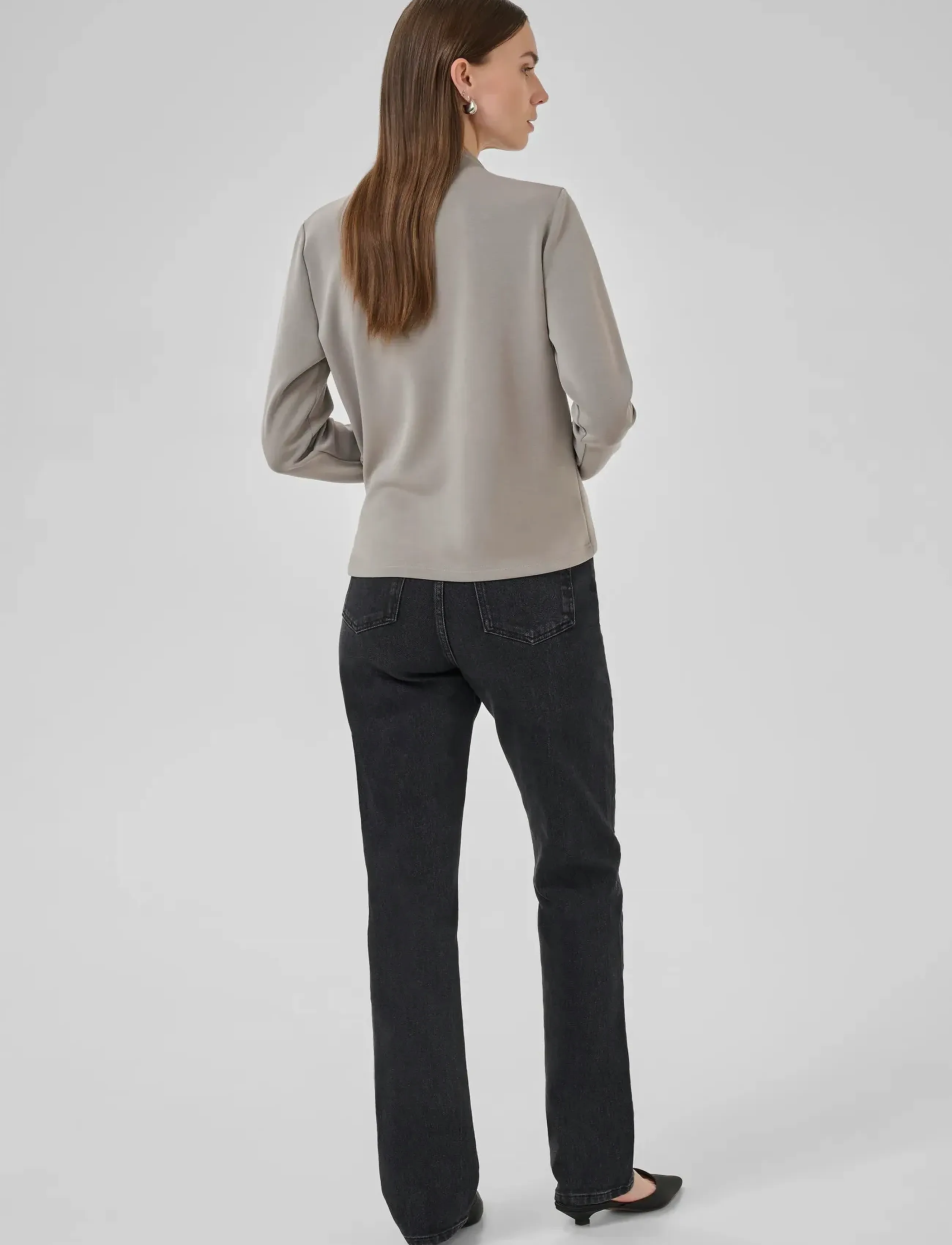 My Essential Wardrobe - HelleMW Blouse - långärmade blusar - moon mist - 4