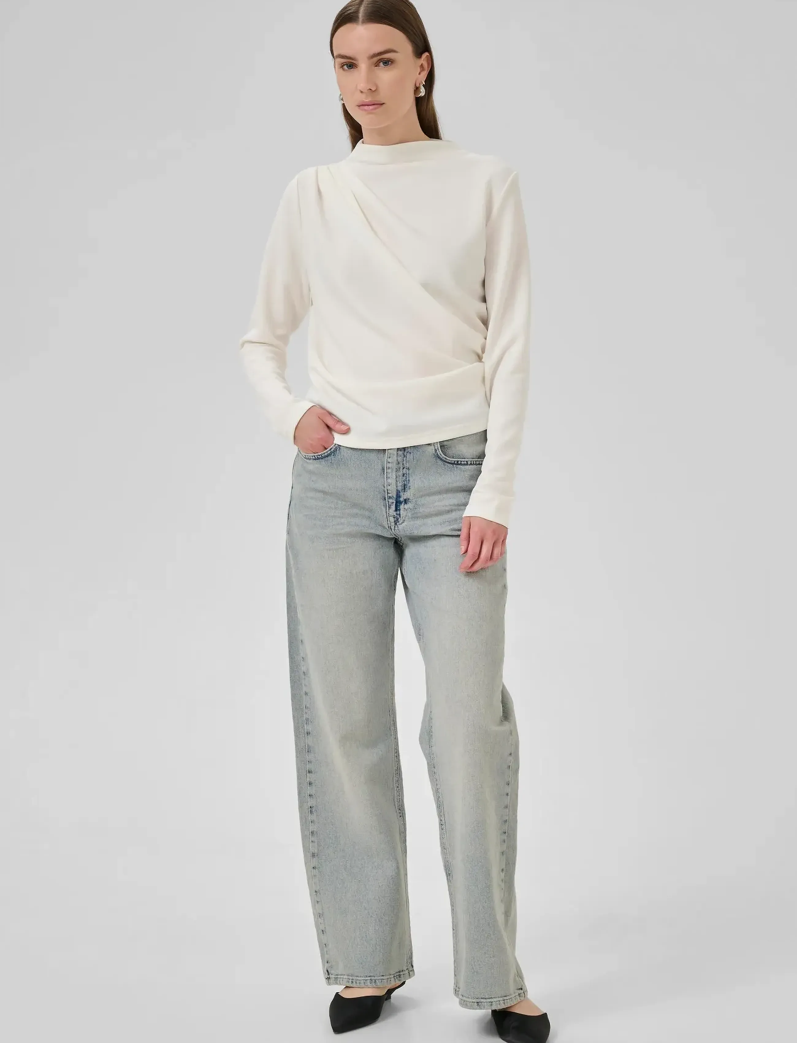 My Essential Wardrobe - HelleMW Blouse - snow white - 3