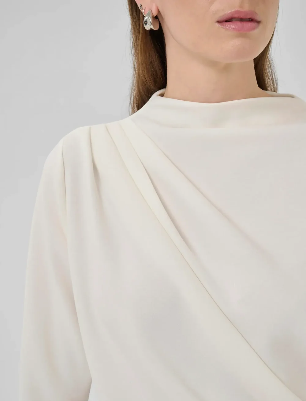 My Essential Wardrobe - HelleMW Blouse - langærmede bluser - snow white - 5