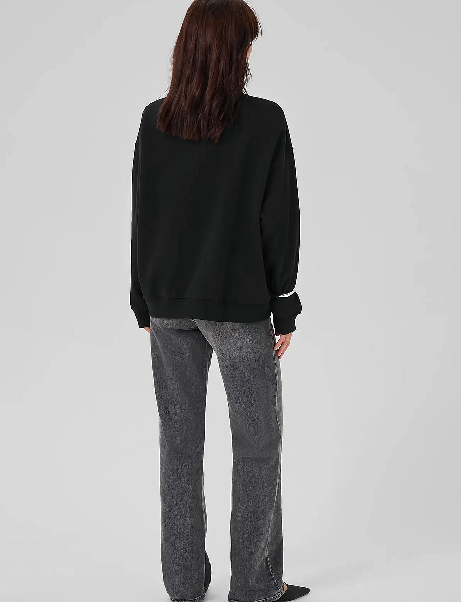 My Essential Wardrobe - DiegoMW Logo Emb. Sweat - hverdags stil - black - 4