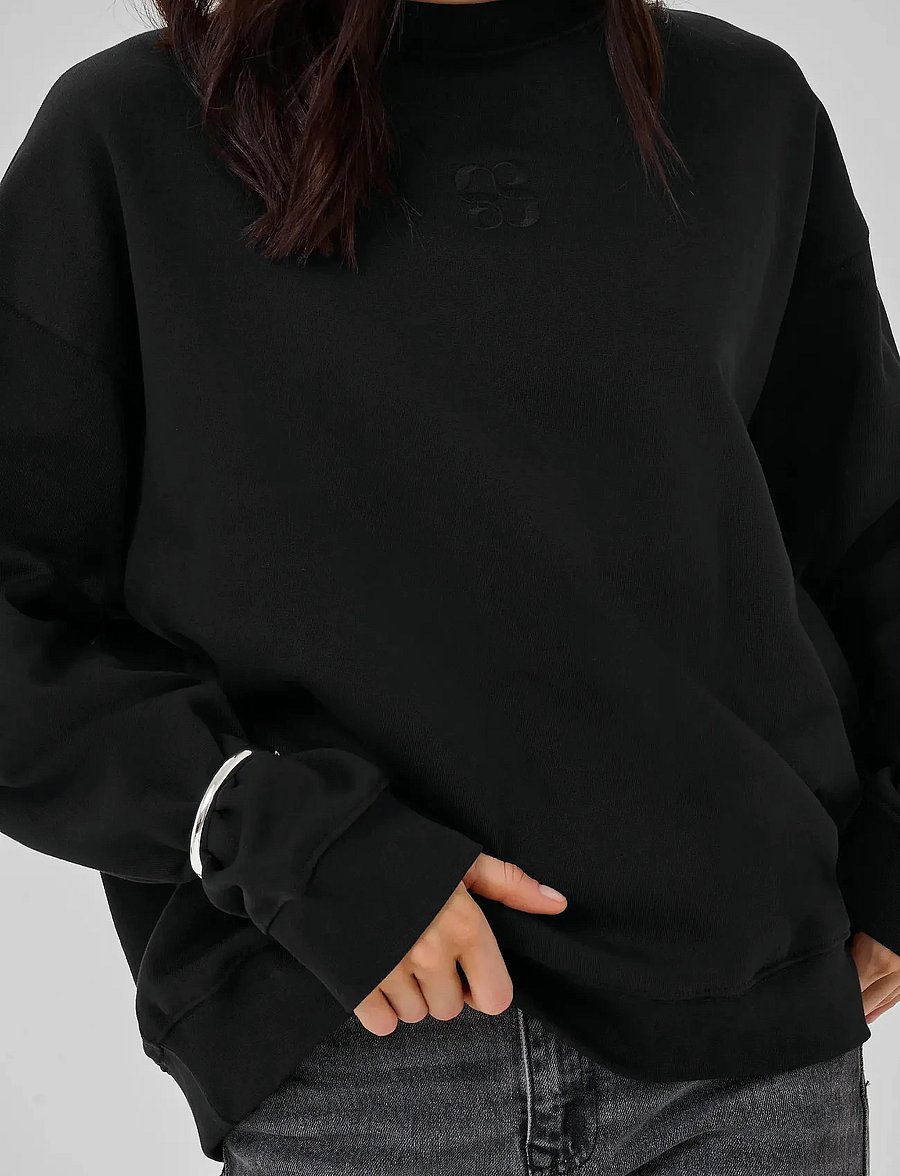 My Essential Wardrobe - DiegoMW Logo Emb. Sweat - hverdags stil - black - 5