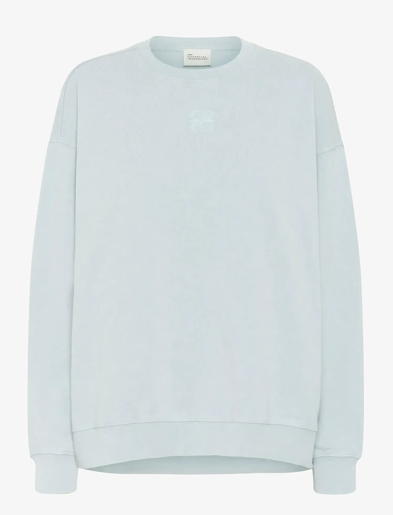 My Essential Wardrobe - DiegoMW Logo Emb. Sweat - vardagsstil - pearlblue random wash - 1