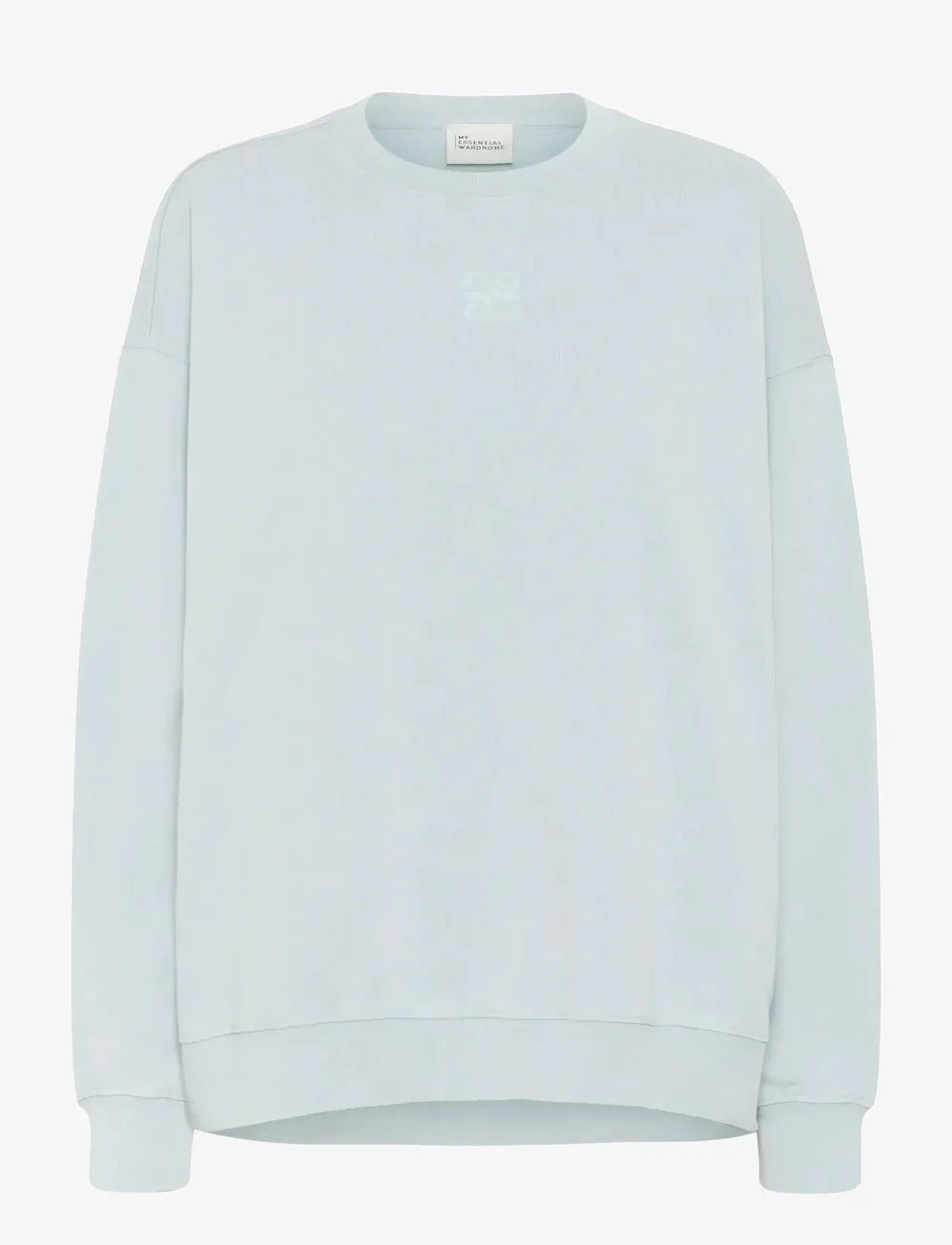 My Essential Wardrobe - DiegoMW Logo Emb. Sweat - vardagsstil - pearlblue random wash - 1