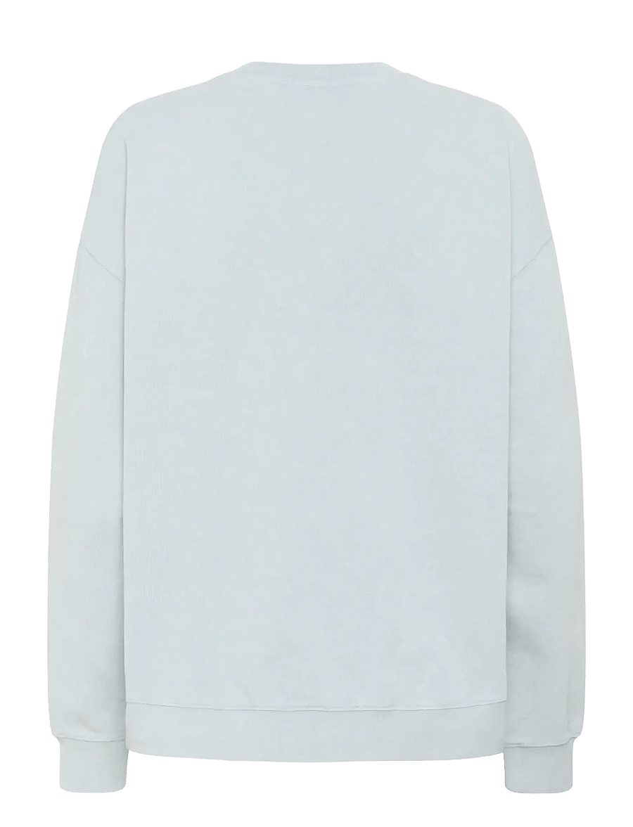 My Essential Wardrobe - DiegoMW Logo Emb. Sweat - everyday style - pearlblue random wash - 2