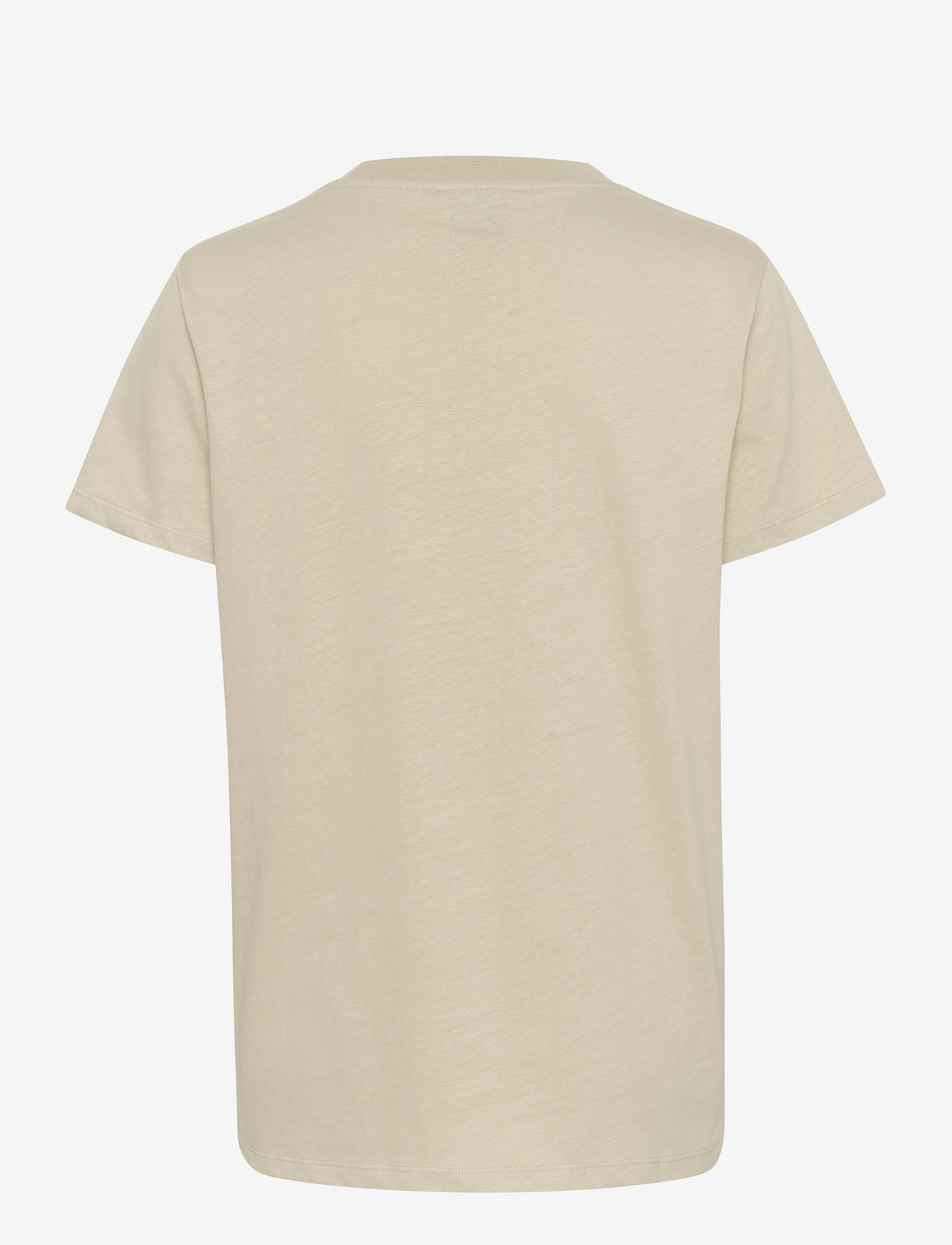 My Essential Wardrobe - SeattleMW Logo Emb. Tee - t-shirts - sandy green - 2