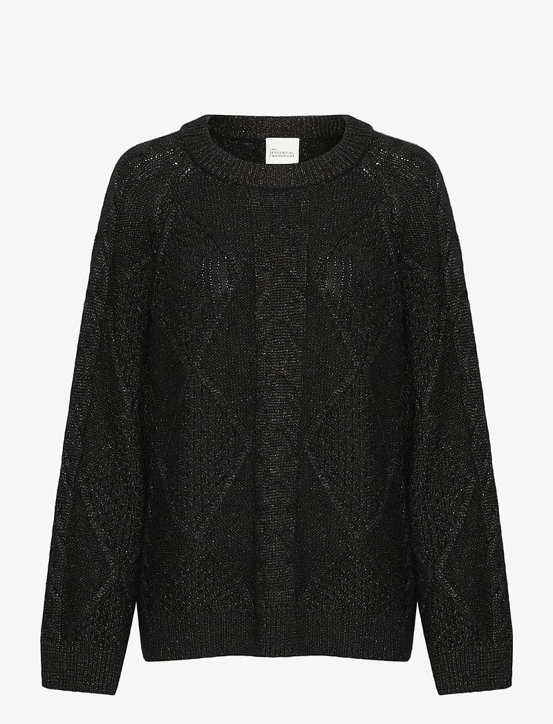 My Essential Wardrobe - VeraMW Knit Pullover - pullover - black glitter - 1