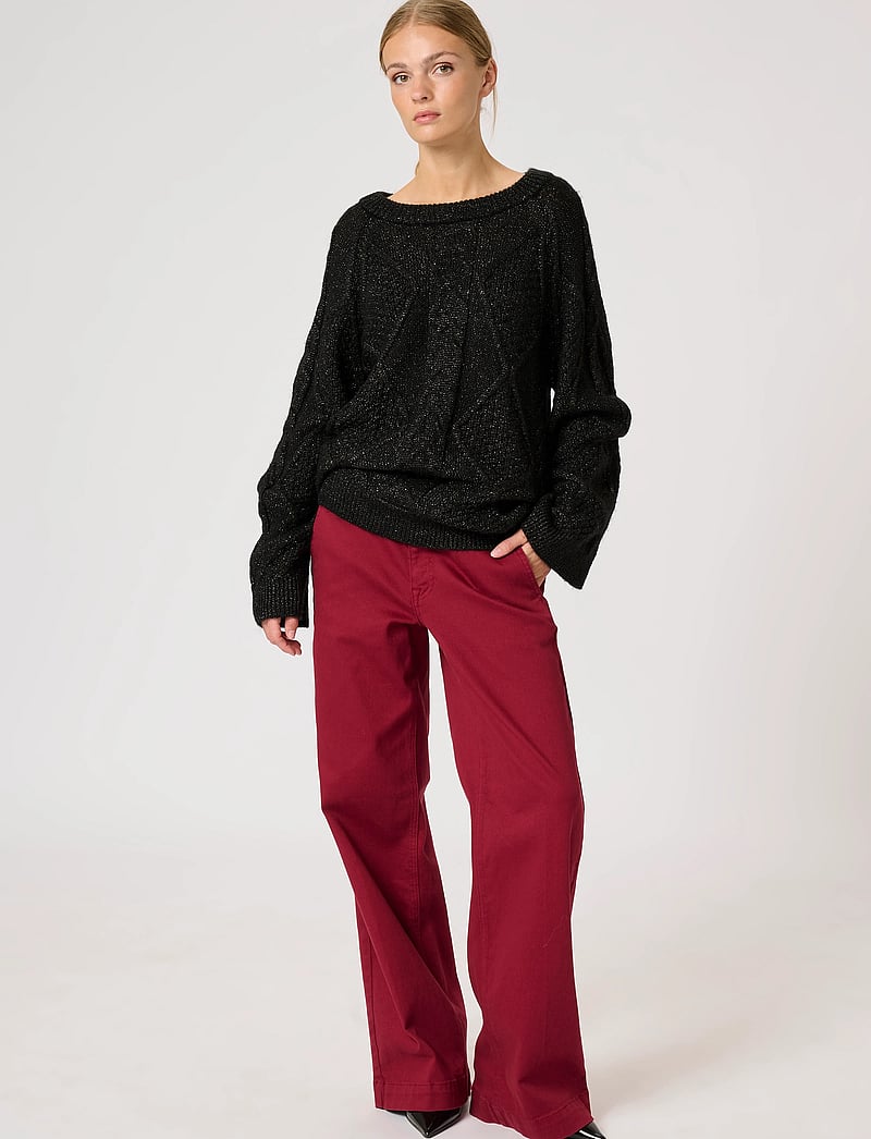 My Essential Wardrobe - VeraMW Knit Pullover - pullover - black glitter - 3