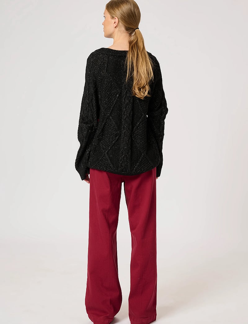 My Essential Wardrobe - VeraMW Knit Pullover - pullover - black glitter - 4